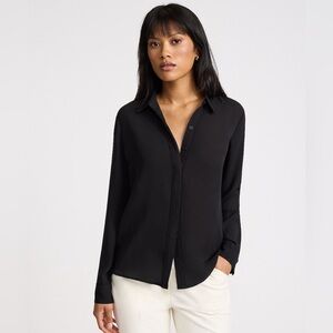 BNWT Express Relaxed Portofino Shirt XL Pitch Black
